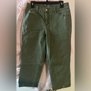 Time and Tru Women's Olive Ankle Jeans